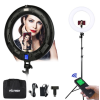 Viltrox VL-600T Fotó Video LED - 3400LM 45W 3300K-5600K RingLight Kör-lámpa & Állvány
