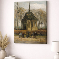  Vincent van Gogh - A nueneni templom vászonkép dekoráció