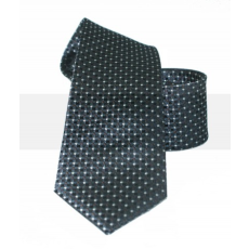  Vincitore slim selyem nyakkendő - Fekete pöttyös