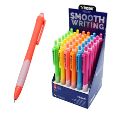 Vinson Golyóstoll nyomógombos 0,7mm Vinson Fashion C4 vegyes displ 36 db toll