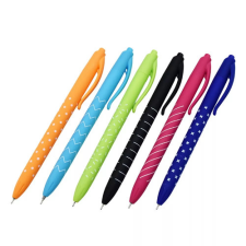 Vinson Golyóstoll, VINSON Look 3202, 0,7 mm, vegyes testszín, kék toll