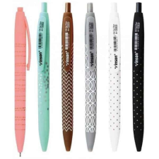 Vinson Golyóstoll, VINSON Nature 815, 0,7 mm, vegyes testszín, kék toll