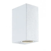Viokef 2L wall lamp white SQ H:150 Tilos