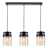 Viokef Betty borostyán-fekete függesztett lámpa (VIO-4304900) E27 3 izzós IP20