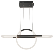 Viokef Girotondo fekete-fehér LED függesztett lámpa (VIO-4250200) LED 1 izzós IP20 világítás