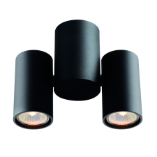 Viokef Nobby fekete mennyezeti spotlámpa (VIO-4207901) GU10 2 izzós IP20 világítás