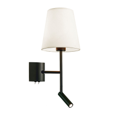 Viokef Sonia fehér-fekete falikar (VIO-4260600) E27+LED 2 izzós IP20 világítás