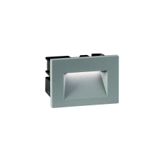 Viokef Theta szürke kültéri LED beépíthető fali lámpa  (VIO-4198800) LED 1 izzós IP65 kültéri világítás