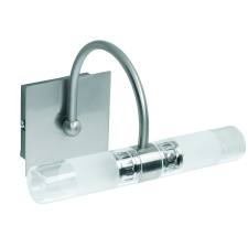 Viokef Tube ezüst falikar (VIO-460000) G9 2 izzós IP44 világítás
