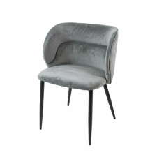  Violet erősített étkezőszék szürke színben, black edition bútor