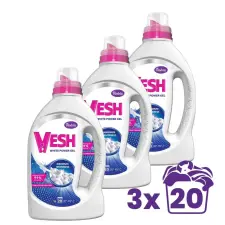 Violeta VESH mosógél - fehér ruhákhoz (3x1000 ml) tisztító- és takarítószer, higiénia