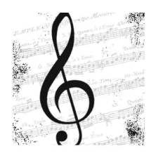 Violinkulcsos papírszalvéta - I Love Music papírárú, csomagoló és tárolóeszköz