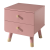 Vipack Billy rózsaszín fa 2-fiókos éjjeliszekrény (442691)