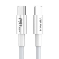 Vipfan P02 USB-C - USB-C kábel 1m fehér (P02CC) (P02CC) kábel és adapter