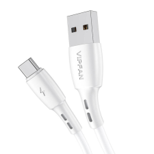 Vipfan USB és USB-C kábel Vipfan Racing X05, 3A, 3m (fehér) kábel és adapter