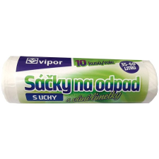 VIPOR LDPE fülekkel, lime illattal, 35-60 l, 10 db tisztító- és takarítószer, higiénia