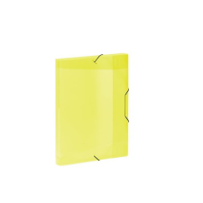 VIQUEL Coolbox A4 30mm Gumis mappa - Áttetsző sárga mappa