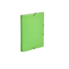 VIQUEL Coolbox A4 30mm Gumis mappa - Áttetsző zöld mappa