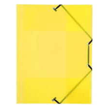 VIQUEL Gumis mappa, 15 mm, PP, A4, VIQUEL "Propyglass", sárga mappa