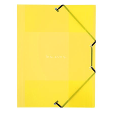 VIQUEL Gumis mappa, 15 mm, PP, A4, VIQUEL "Propyglass", sárga mappa