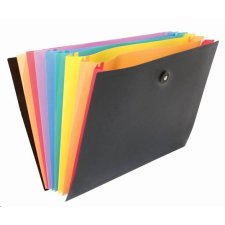 VIQUEL harmonikamappa, PP, 8 rekeszes, "Rainbow Class", fekete (IV110087) (IV110087) mappa