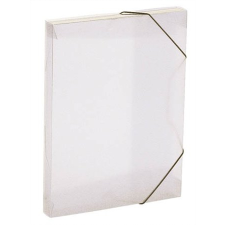 VIQUEL Propyglass A4 Gumis mappa - Víztiszta / Átlátszó mappa