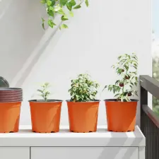  Virág Cserép 100 pcs Kerámia Ø 15 x 12.5 cm Műanyag kerti tárolás
