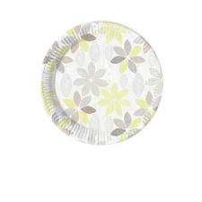 Virág Lomb Foliage papírtányér 8 db-os 20 cm party kellék