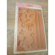  Virág,madár,pillangó szilikon ,fondant mintázó forma sütés és főzés