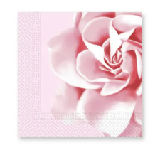 Virág Pink Rose, Rózsa szalvéta 20 db-os 33x33 cm party kellék