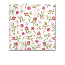 Virág Rózsás Romantic Roses szalvéta 20 db-os 33x33 cm party kellék