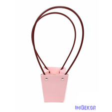  Virág táska mini trapéz - Rózsaszín dekorációs kellék