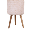  Virágcserép bambuszból FSC fa lábakkal  30 cm x 25 cm/48 cm fehér