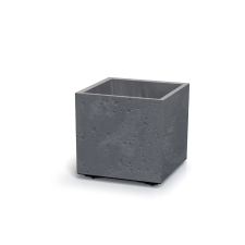  Virágcserép Prosperplast SIERRA SQUARE beton hatás 38,5 cm szürke kerti tárolás