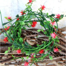  Virágfűzér, sötét pink. dekorációs kellék