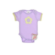 Virágos lila baba kombidressz (Méret: 56) kombidressz, body