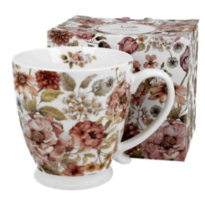 Virágos porcelán bögre 480 ml - Pastel Flowers White bögrék, csészék
