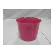 Virágtartó kaspó, szirom formájú, 17 cm, magenta (215) kerti dekoráció