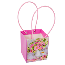  Virágtasak gerberás 13x12x15,5cm dekorációs kellék