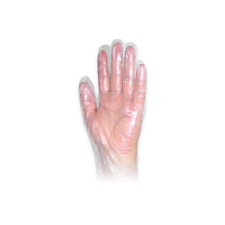 Vírusmaszk Fóliakesztyű - 100 db - Víztiszta - L védőkesztyű