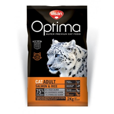 Visán Optimanova Cat Adult Salmon & Rice 8 kg macskaeledel
