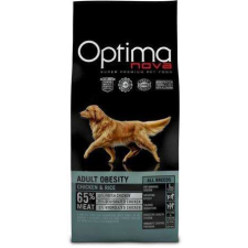 Visán Optimanova Dog Adult Obesity Chicken &amp; Rice (2 x 12 kg) 24 kg kutyaeledel