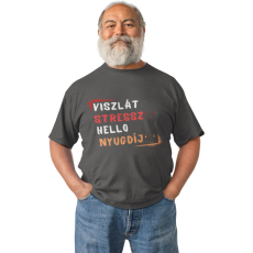  Viszlát stressz helló nyugdíj - Férfi Póló