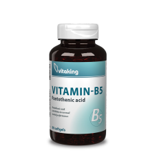 VitaKing B5 Pantoténsav 200mg lágykapszula 90db vitamin és táplálékkiegészítő