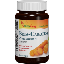 VitaKing Betakarotin 25000NE 15mg 100 softgels Vitaking vitamin és táplálékkiegészítő