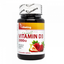 VitaKing D3-vitamin 2000NE rágótabletta 90 db vitamin és táplálékkiegészítő