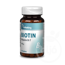 Vitaking Kft. VITAKING BIOTIN TABLETTA 100 DB vitamin és táplálékkiegészítő