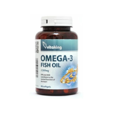 Vitaking Kft. Vitaking Omega-3 gélkapszula 1200mg 90db EPA216/DHA144 vitamin és táplálékkiegészítő
