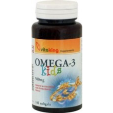 Vitaking Kft. Vitaking Omega-3 Kids 500mg (100) lágykapszula vitamin és táplálékkiegészítő