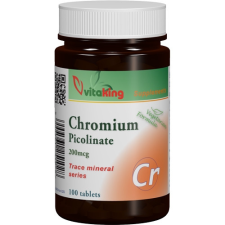 VitaKing Króm pikolinát 25mg Chromium 100 tabletta vitamin és táplálékkiegészítő